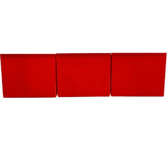 Комплект ящиков п/п Тара.ру 126x100x60 для метизов, с планкой, 3 шт. цв. красный 36991
