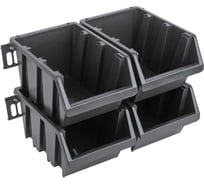 Набор лотков для крепежа MOS (12 шт. лотков 225х125х125 мм + 6 шт. планок), черные 65702М