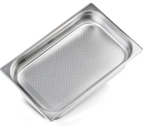 Гастроемкость перфорированная Luxstahl 3мм 1/1x4'' 530x325x100 га67