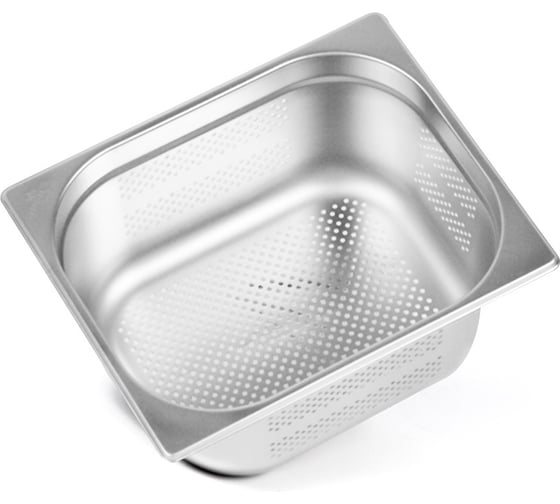 Гастроемкость перфорированная Luxstahl 3мм 1/2x6'' 327x265x150 га73