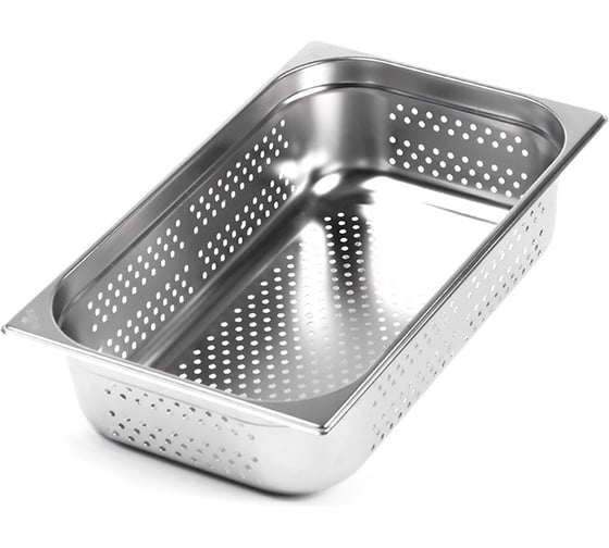 Гастроемкость перфорированная Luxstahl 5мм 1/1x4'' 530x325x100 га43 1