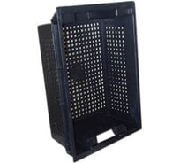 Ящик пищевой ОАО "ПОЛИМЕР" перфорированный 600x400x200(цвет: черный) 7930174550007