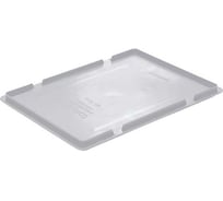 Крышка полимерная Тара.ру 400х300мм, для ящиков, цв. серый 29430