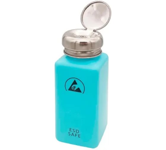 Антистатическая бутылка Clean Control Tech 180 мл с дозатором голубая E813-2 1
