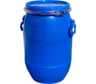 Бочка Тара.ру 30 л, круглая, с крышкой и обручем, синяя 24708
