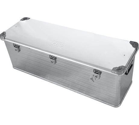 Алюминиевый ящик РИФ усиленный с замком 1176х385х412 мм ДхШхВ E1176385412