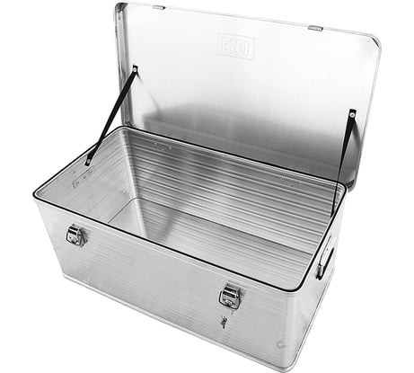 Алюминиевый ящик РИФ усиленный с замком 902х495х379 мм ДхШхВ  E902495379