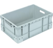 Ящик п/п 600х400х230 с ручками, усиленное дно цв. серый Sembol Plastik 31783