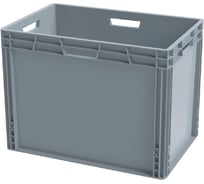 Ящик п/п 600х400х440 cплошной, усиленное дно, цв. серый Sembol Plastik 25255
