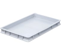 Ящик п/п 600х400х60 сплошной, усиленное дно, цв. серый Sembol Plastik 26615