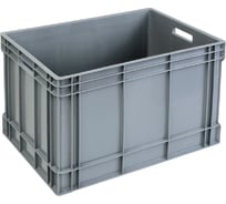 Ящик п/п 705х505х460 универсальный, сплошной, усиленный цв. серый Sembol Plastik 31782