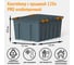 Особопрочный контейнер HONEYCOMB серии PRO 120 л, с крышкой, серый M-120-00.76new 2