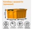 Контейнер с крышкой HONEYCOMB 8 л, оранжевый M-008-00.12new 1