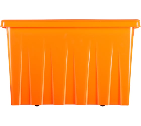 Контейнер HONEYCOMB 70 л с крышкой, оранжевый M-070-00.12new