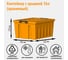 Контейнер с крышкой HONEYCOMB 36 л, оранжевый M-036-00.12new 2