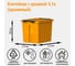 Контейнер с крышкой HONEYCOMB 4.5 л, оранжевый M-004-00.12new 2