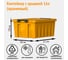 Контейнер с крышкой HONEYCOMB 16 л, оранжевый M-016-00.12new 2