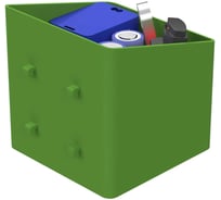 Контейнер пластиковый ООО Металекс 60х60х60 Тип1 (Зеленый) / 301021