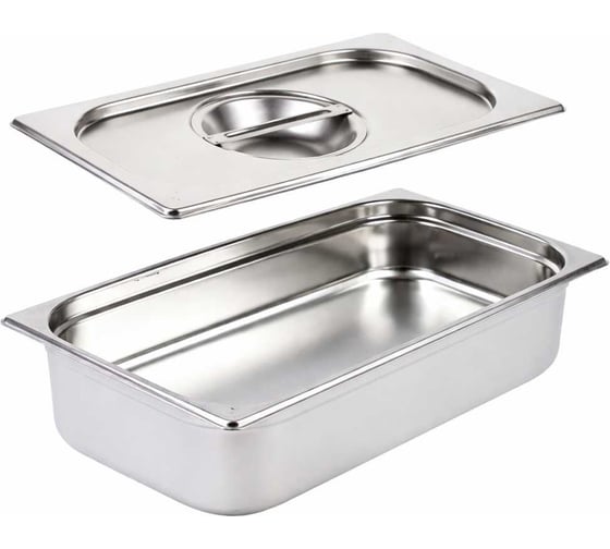 Гастроемкость ТТ-Урал GN 1/1-100 мм с крышкой, нерж. сталь УТ-00021184+крышка