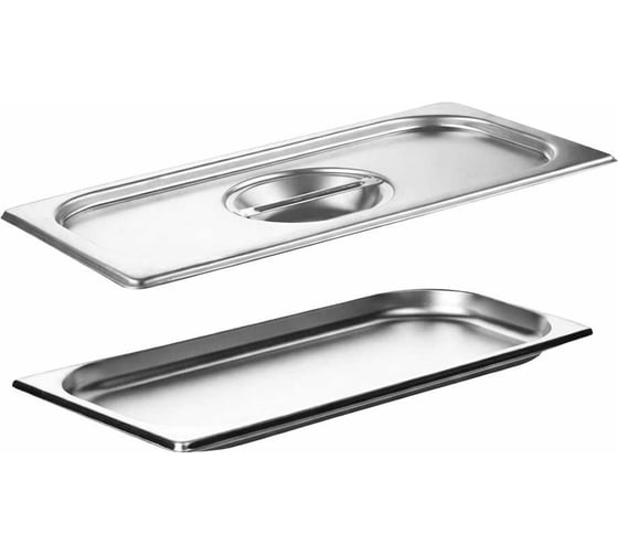 Гастроемкость ТТ-Урал GN 1/3 20 мм с крышкой, нержавеющая сталь УТ-00021195+крышка