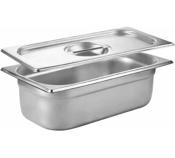 Гастроемкость ТТ-Урал GN 1/3 65 мм с крышкой, нержавеющая сталь УТ-00021196+крышка