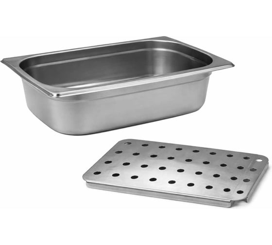 Гастроемкость ТТ-Урал с дренажом GN 1/3 100 мм нержавеющая сталь УТ-00021199+дренаж