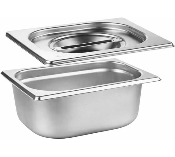 Гастроемкость ТТ-Урал GN 1/6-100 мм с крышкой, нерж. сталь УТ-00007012+крышка