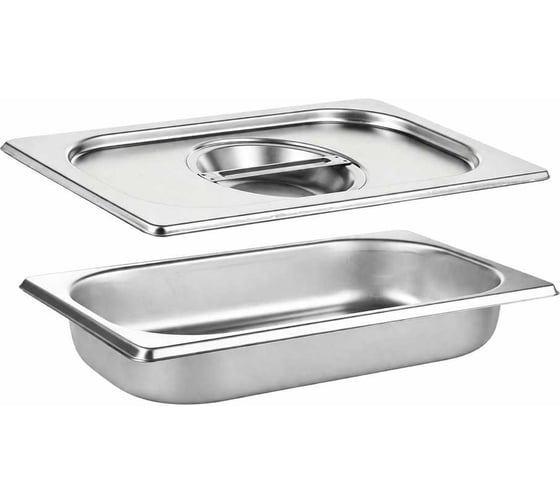 Гастроемкость ТТ-Урал GN 1/4-65 мм с крышкой, нержавеющая сталь УТ-00006249+крышка