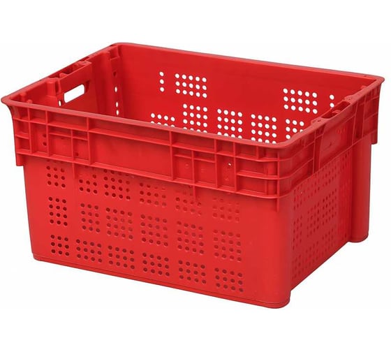 Ящик полимерный reklime 600х400х300 красный БП-00005973