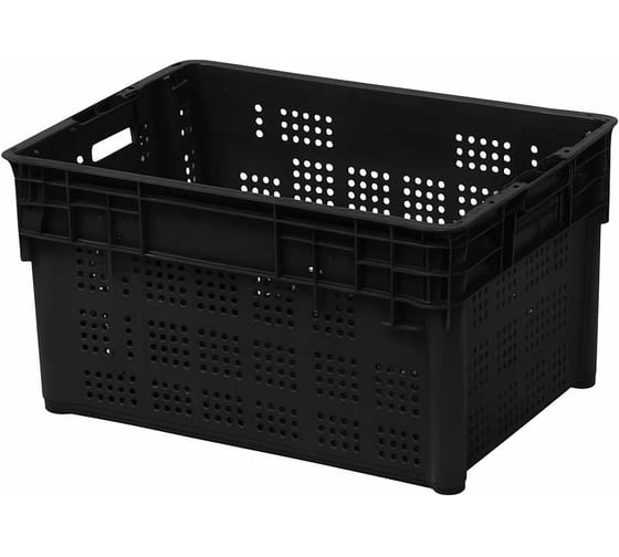 Ящик полимерный reklime 600х400х300 черный БП-00005260