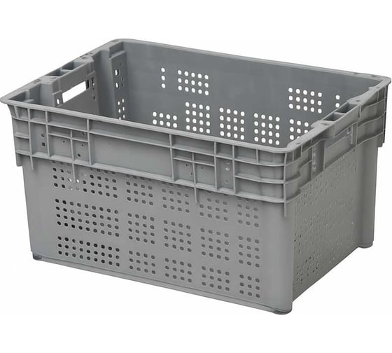 Ящик полимерный reklime 600х400х300 серый БП-00006653