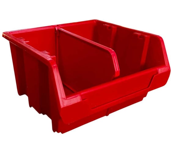 Лоток для метизов Jettools 150х150х85мм, красный, с разделителем ЛКР-5-150