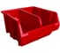 Лоток для метизов Jettools 150х150х85мм, красный, с разделителем ЛКР-5-150 1