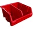 Лоток для метизов Jettools 150х150х85мм, красный, с разделителем ЛКР-5-150 2