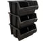 Лоток для метизов Jettools 150х150х85мм, черный, с разделителем ЛРЧ-5-150 6