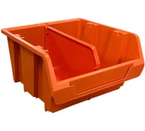Лоток для метизов Jettools 150х150х85мм, оранжевый, с разделителем ЛРО-5-150