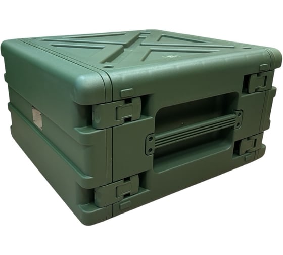Кейс рэковый 6 юнитов ударопрочный DGCASE IP54, 485x483x275 DGCASE@RACK6U-olive