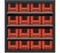 Кассетница система хранения IRONMEBEL Модуль бокс 300 с красными ящиками 300х117х90 (3109) M-MBOX3-1-3109-R 6