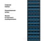Кассетница система хранения IRONMEBEL Модуль бокс 400х3 с синими ящиками 400х117х90 (4109) M-MBOX4-3-4109-Bl 4
