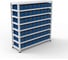 Стеллаж HONEYCOMB Optimus-box 1000x1000x300 с пластиковыми ящиками 3109 M-НС10SK3109 1