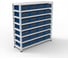 Стеллаж HONEYCOMB Optimus-box 1000x1000x300 с пластиковыми ящиками 3209 M-НС10SK3209 1