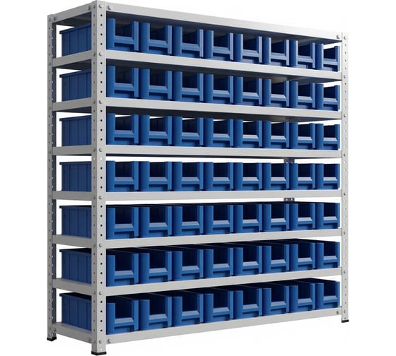Стеллаж HONEYCOMB Optimus-box 1000x1000x300 с пластиковыми ящиками 3109 эконом M-НС10SK3109э