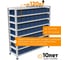 Стеллаж HONEYCOMB Optimus-box 1000x1000x300 с пластиковыми ящиками 3109 эконом M-НС10SK3109э 3