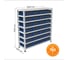 Стеллаж HONEYCOMB Optimus-box 1000x1000x300 с пластиковыми ящиками 3209 эконом M-НС10SK3209э 2