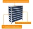 Стеллаж HONEYCOMB Optimus-box 1000x1000x400 с пластиковыми ящиками 4209 эконом M-НС10SK4209э 4