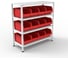Стеллаж HONEYCOMB Optimus-box 1000x1000x400 с пластиковыми ящиками 5004 M-НСТЯ101040(2) 1