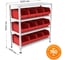 Стеллаж HONEYCOMB Optimus-box 1000x1000x400 с пластиковыми ящиками 5004 M-НСТЯ101040(2) 2