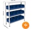 Стеллаж HONEYCOMB Optimus-box 1000x1000x300 с пластиковыми ящиками 12.412 M-НСТЯ101030(2)-12.412 2