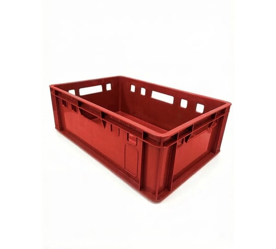 Ящик ОАО "ПОЛИМЕР" Е2 красный, морозостойкий, 600х400х200 7930174550205