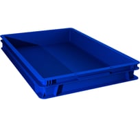 Синий пластиковый лоток ООО «ПКФ ТОПАЗ» 600x400x75 мм 600400075-00.61